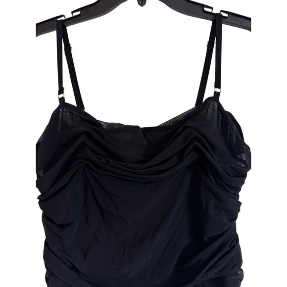 HOUSE OF CB PEARL MESH BODYSUIT BLACK - Picture 3 of 5